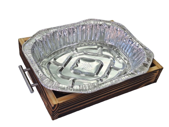 Wooden Caddy for Aluminum Pans