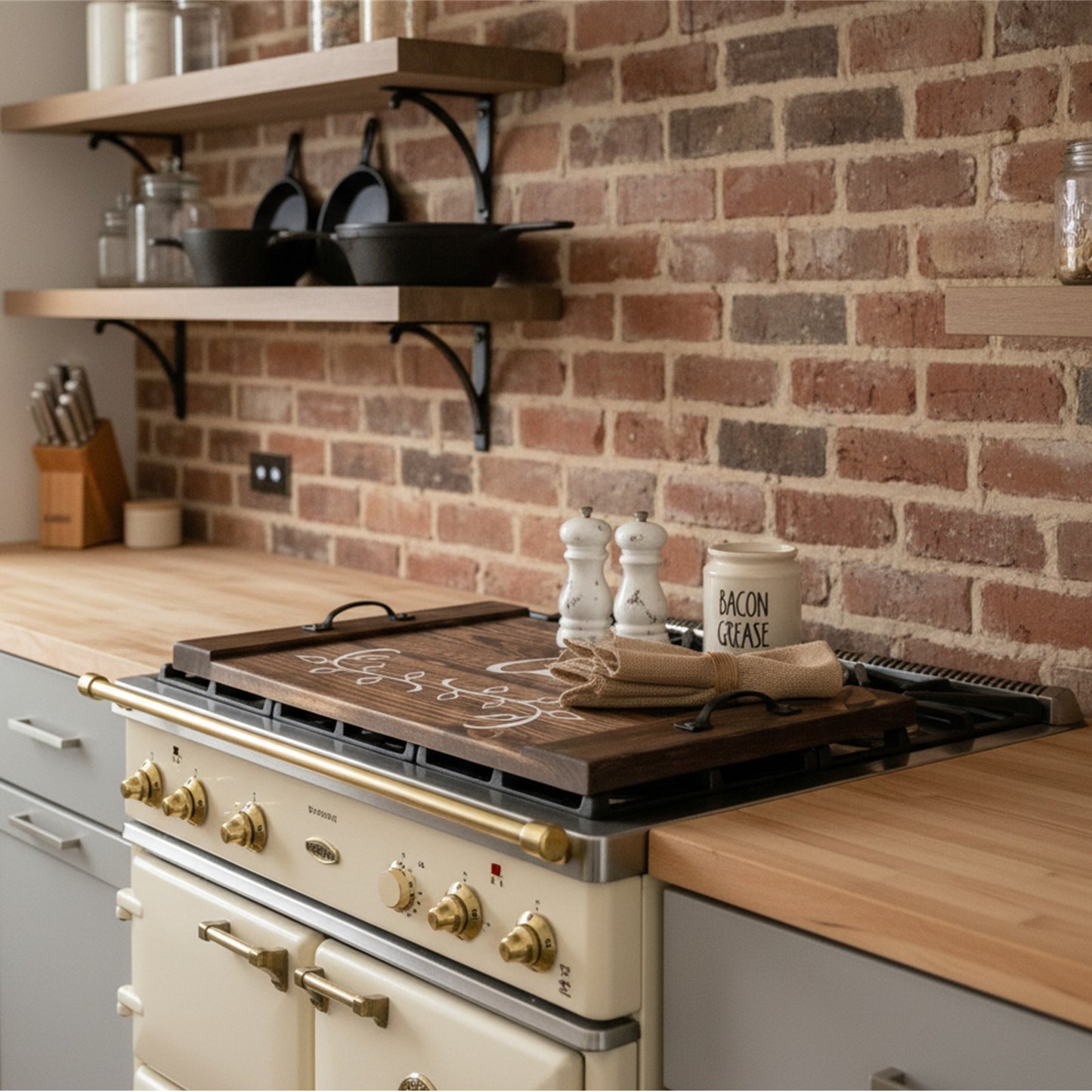 Monogram Stove Cover & Tray
