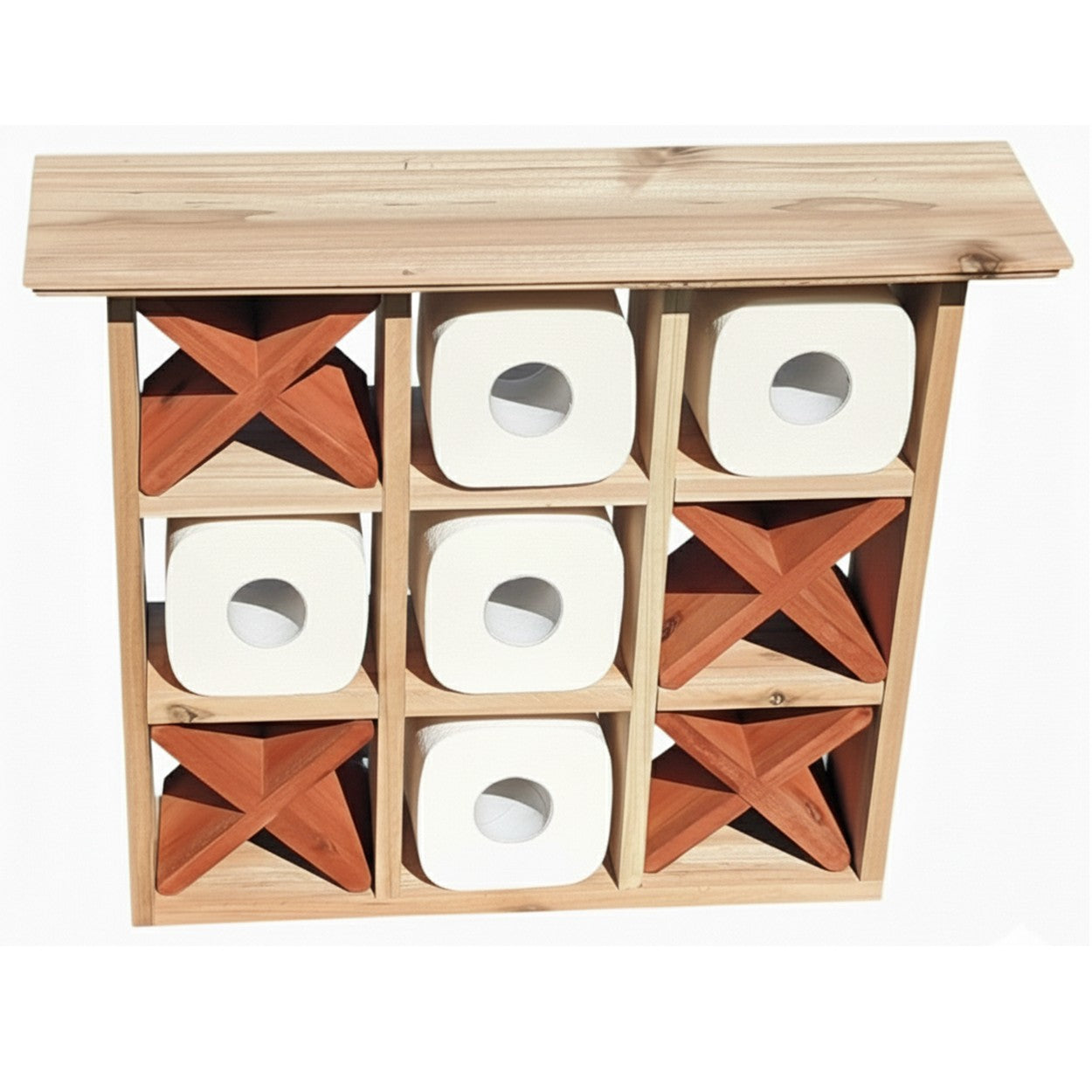 Bathroom Tic-Tac-Toe Shelf