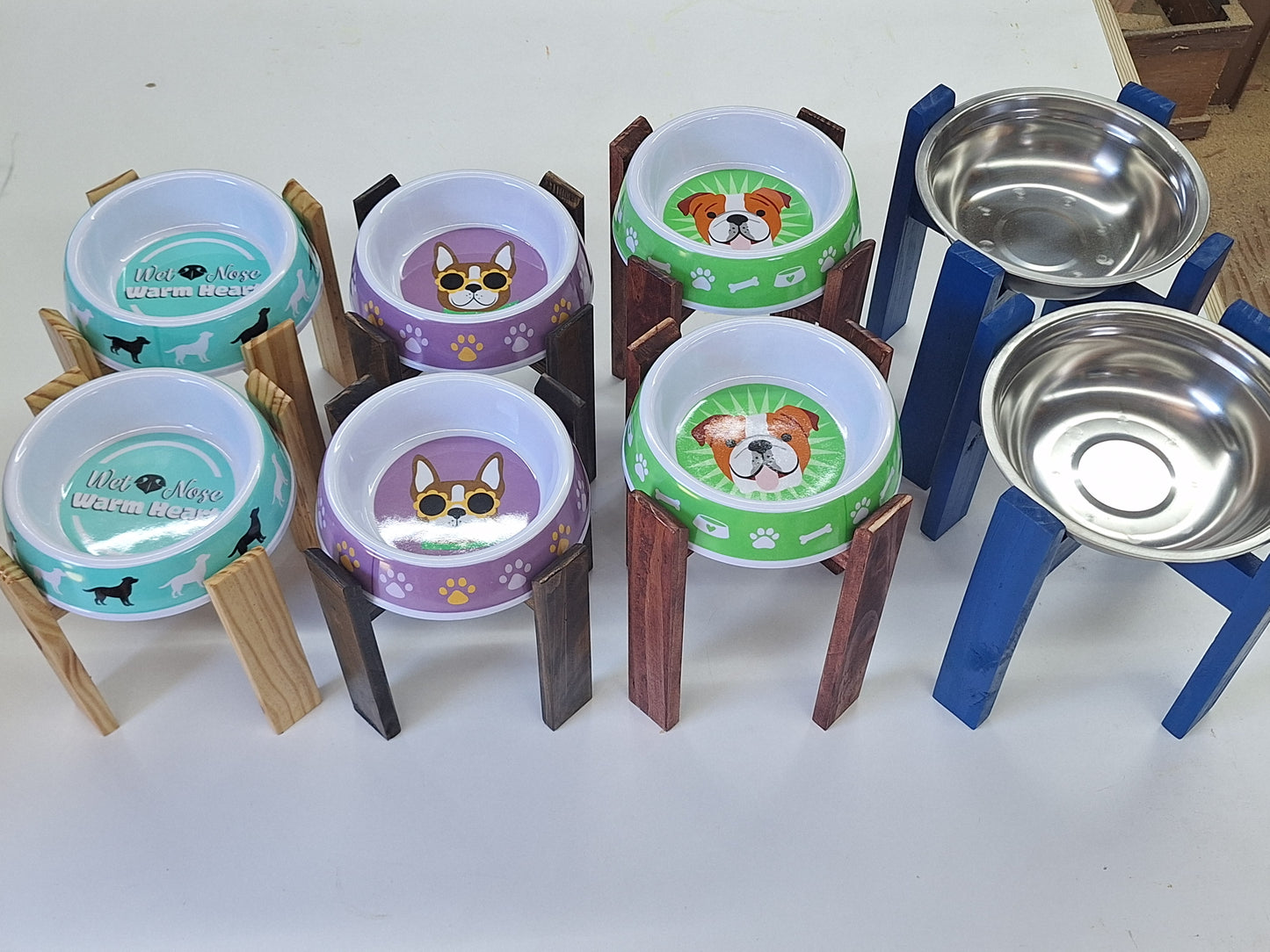 Elevated Modern Dog Bowl Stands