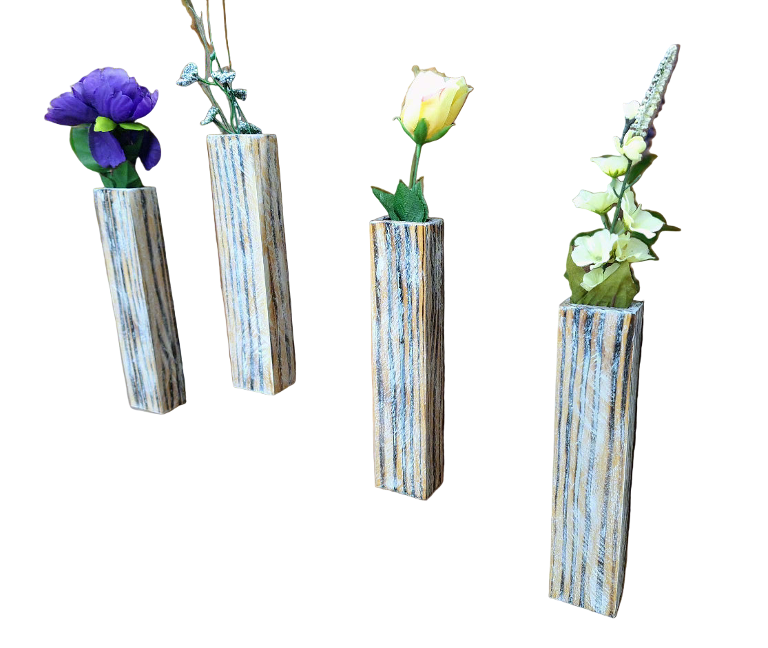 Coastal Vertical Planters (Set of 4)
