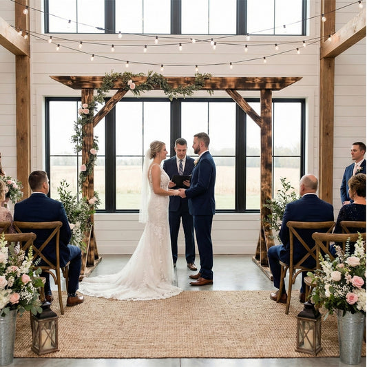 The Rustic Beam Arbor