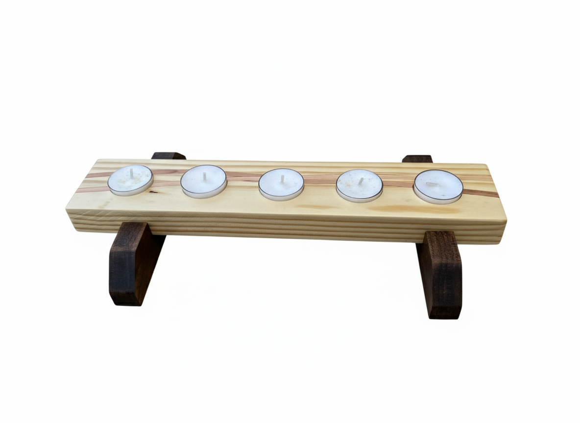 Serenity Cedar Inlay Candle Bridge