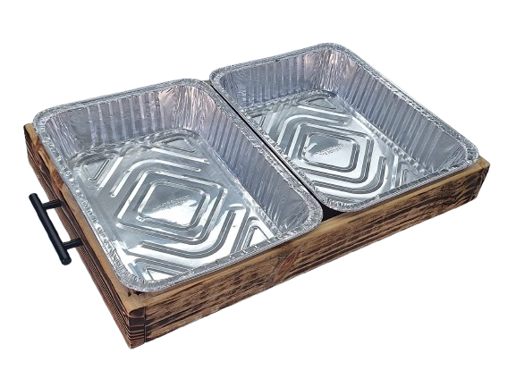 Wooden Caddy for Aluminum Pans
