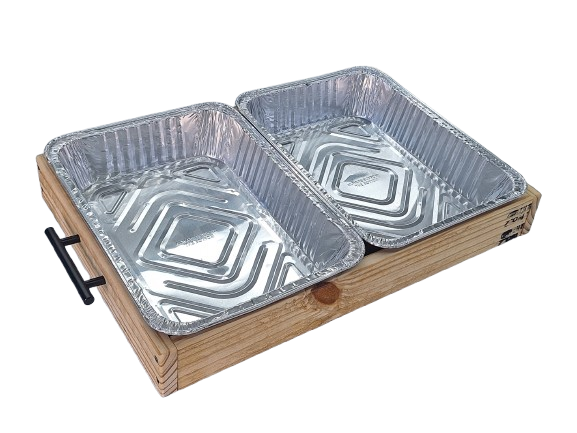 Wooden Caddy for Aluminum Pans