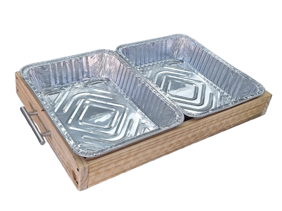 Wooden Caddy for Aluminum Pans