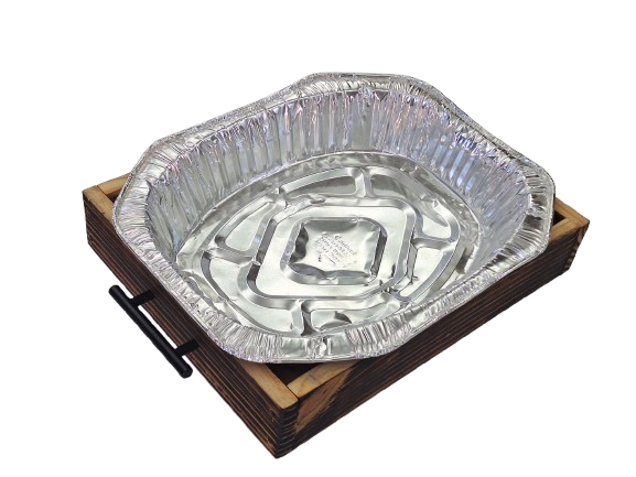 Wooden Caddy for Aluminum Pans