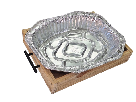Wooden Caddy for Aluminum Pans