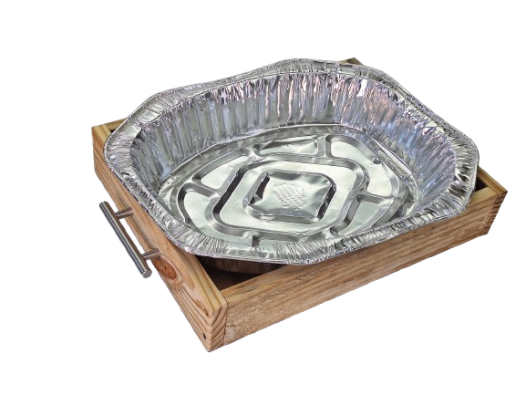 Wooden Caddy for Aluminum Pans