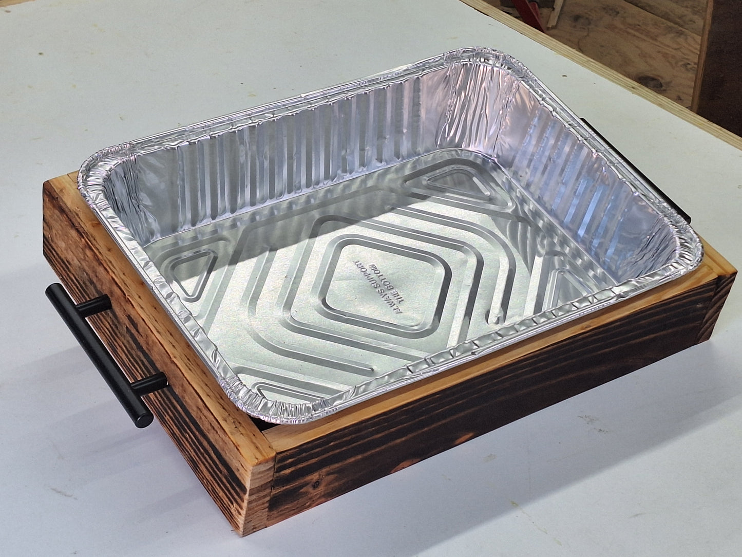 Wooden Caddy for Aluminum Pans