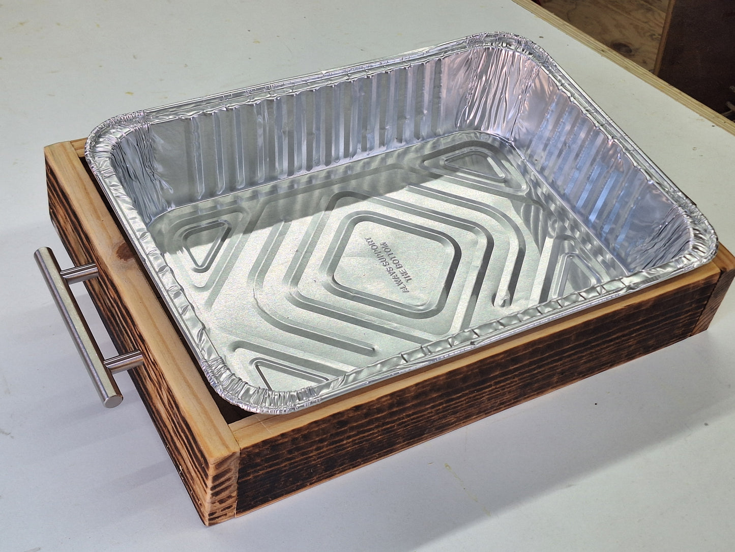 Wooden Caddy for Aluminum Pans