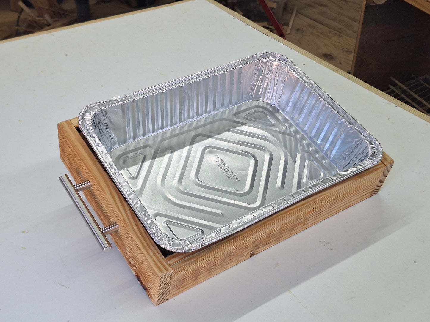 Wooden Caddy for Aluminum Pans