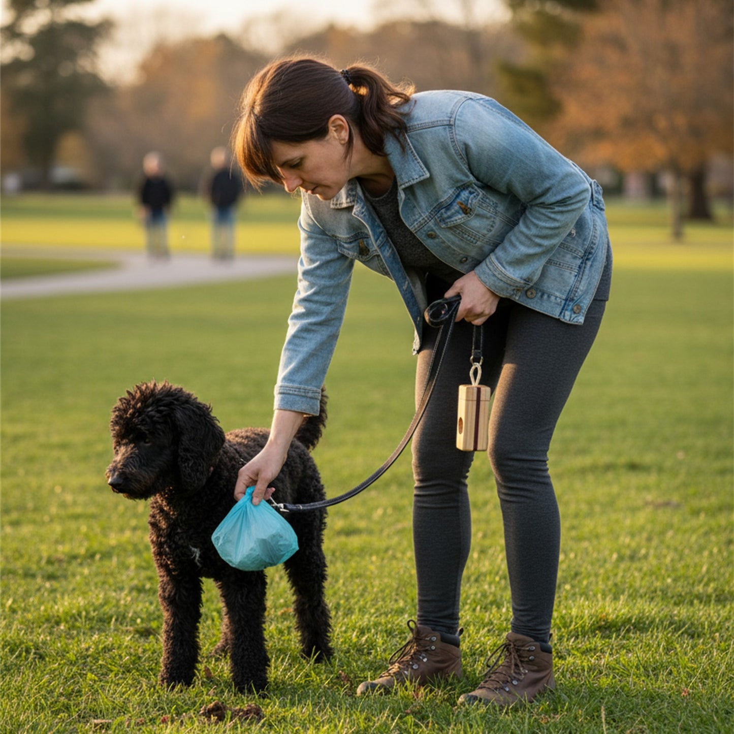 Wooden Poop Bag Dispenser