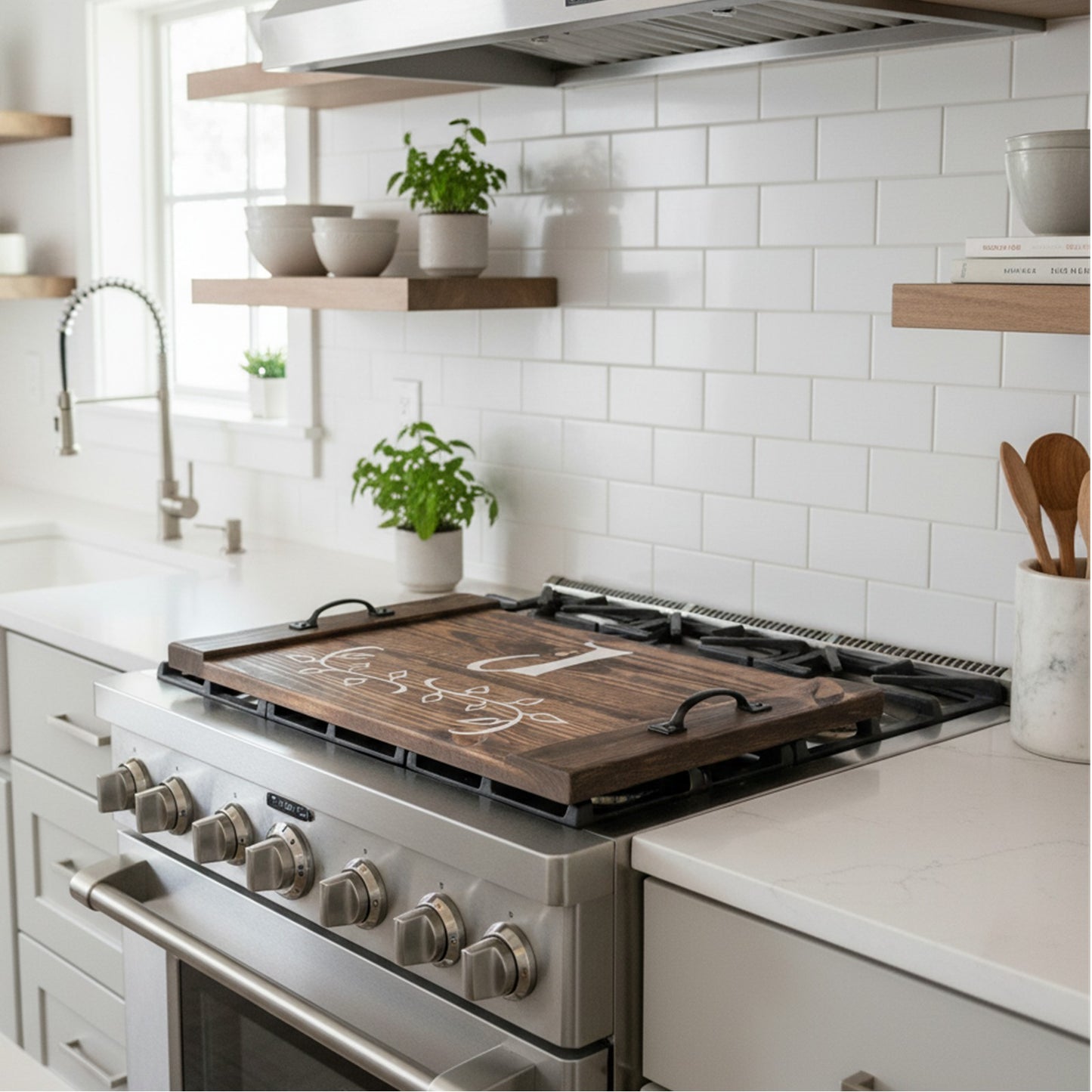 Monogram Stove Cover & Tray