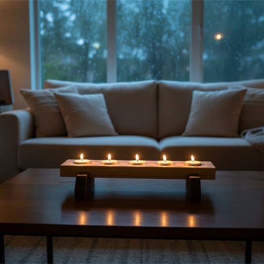 Serenity Cedar Inlay Candle Bridge