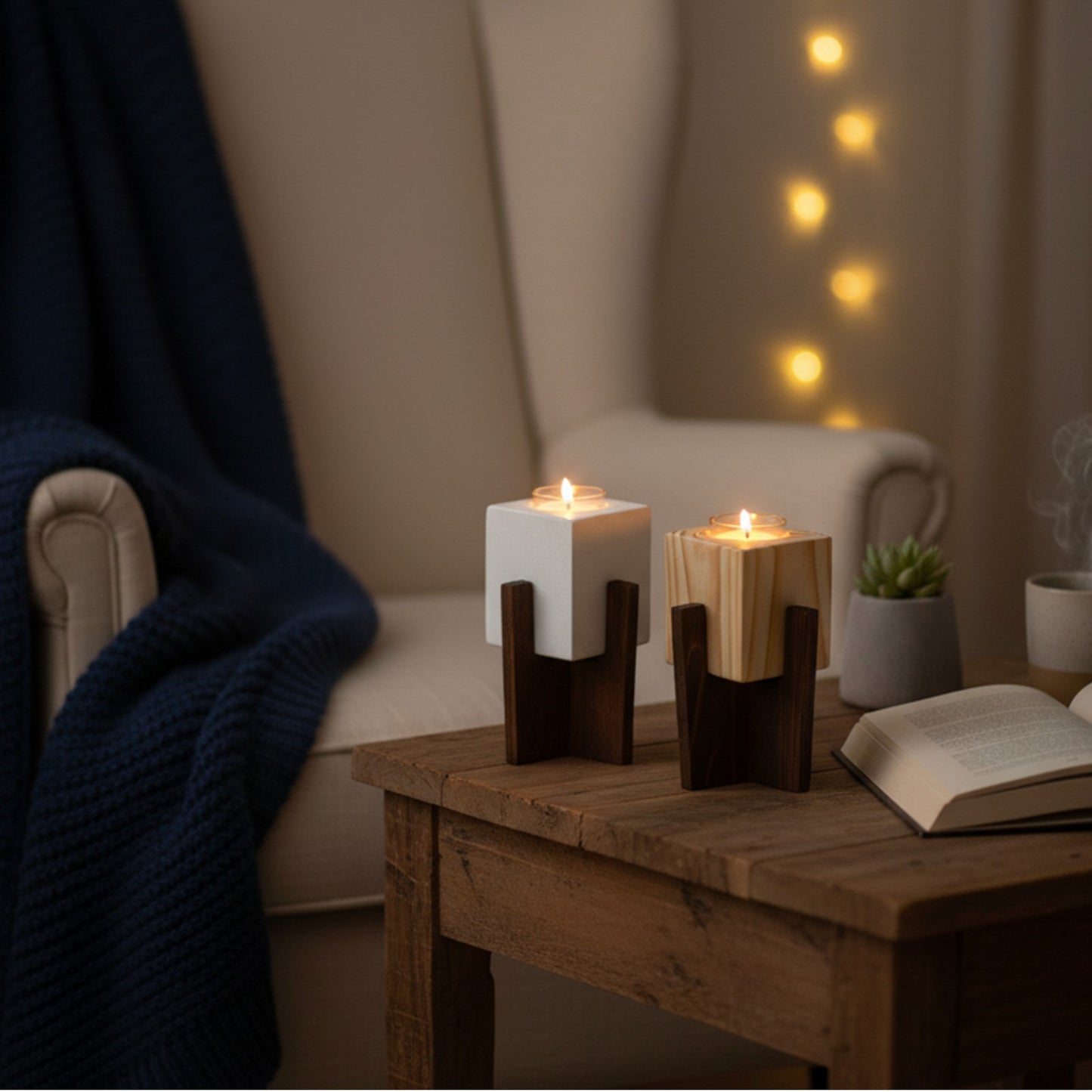 Artisan Cross-Base Votive Holder