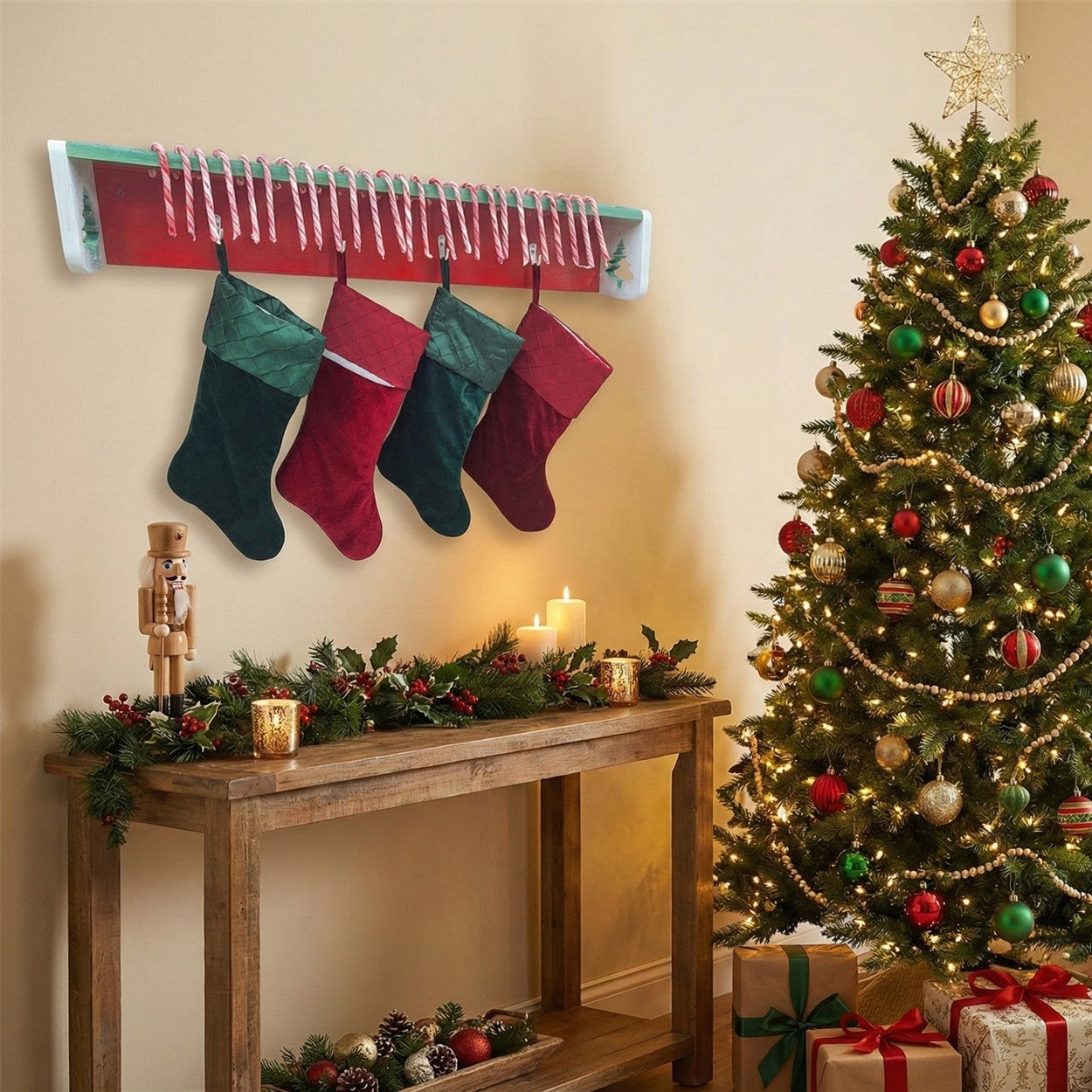 Advent Stocking Shelf