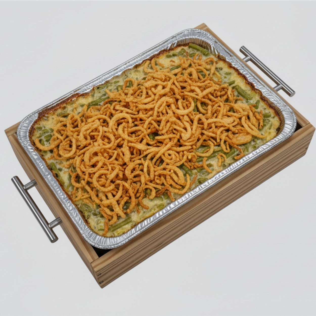 Essential Wooden Caddy for Aluminum Pans