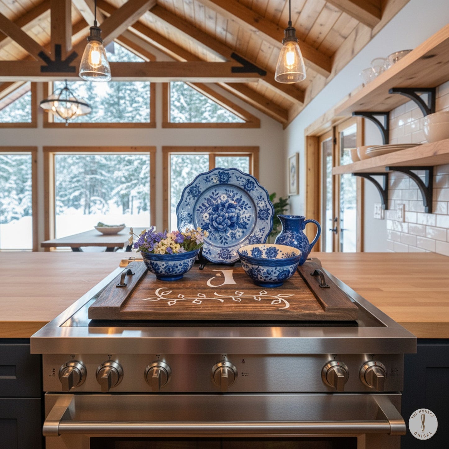 Monogram Stove Cover & Tray