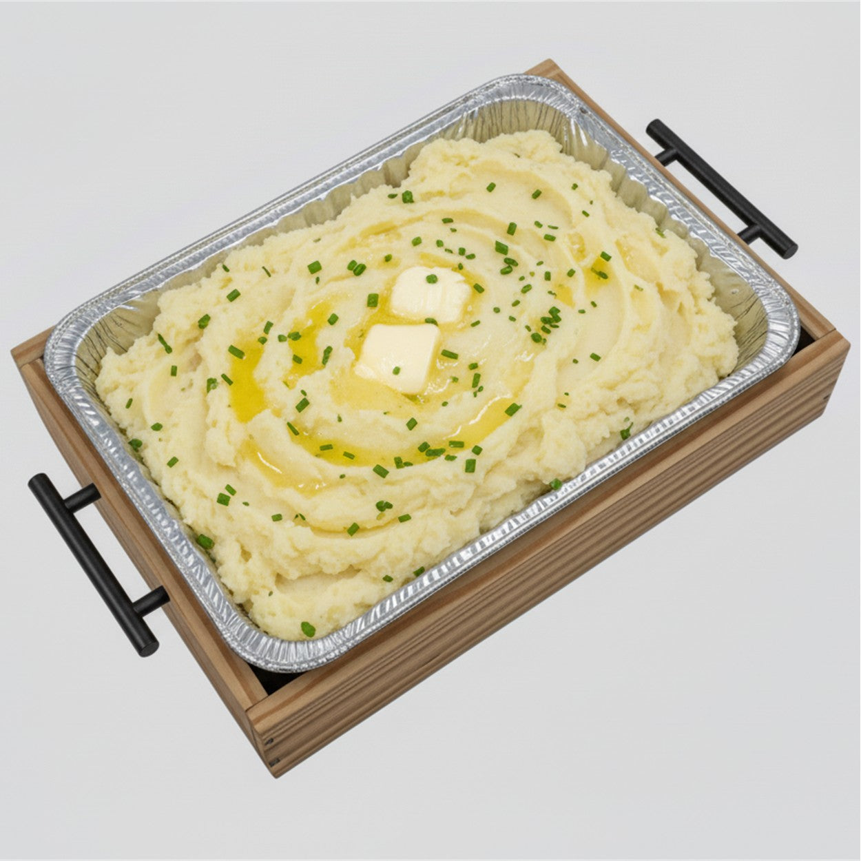 Essential Wooden Caddy for Aluminum Pans