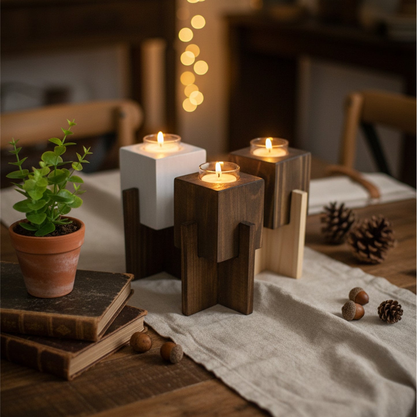 Artisan Cross-Base Votive Holder