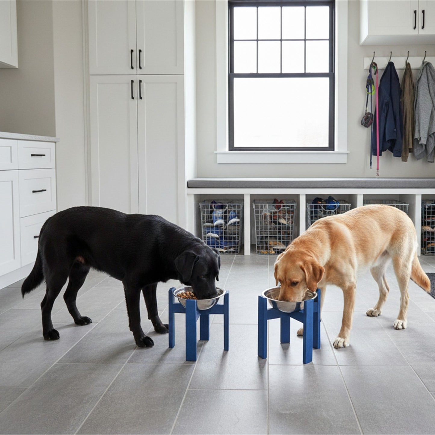 Elevated Modern Dog Bowl Stands