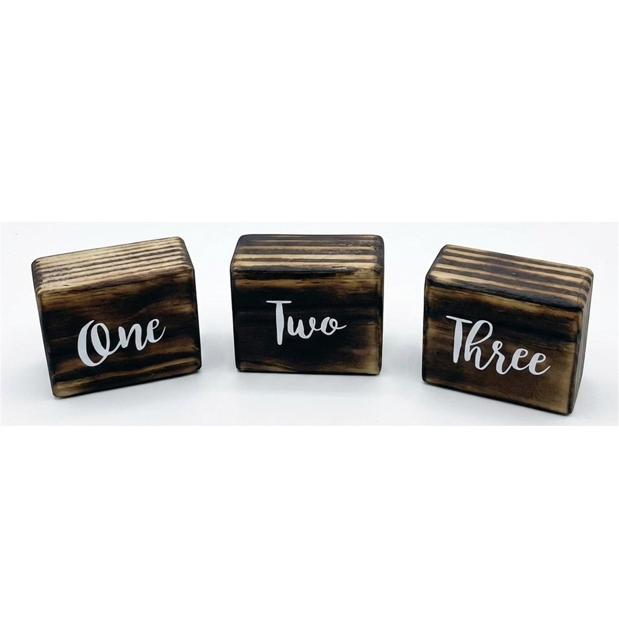 Charred Block Table Numbers