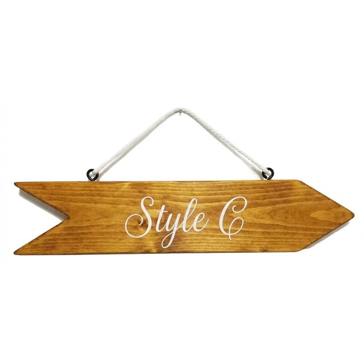 Signature Directional Arrows: Rustic White Wash
