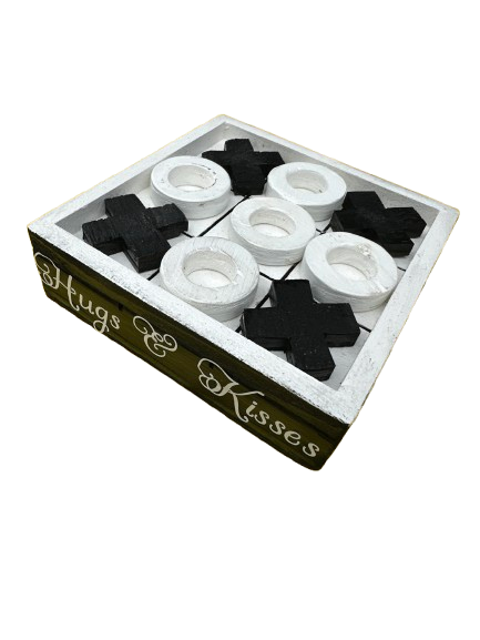 "Hugs & Kisses" (Tabletop Tic Tac Toe)