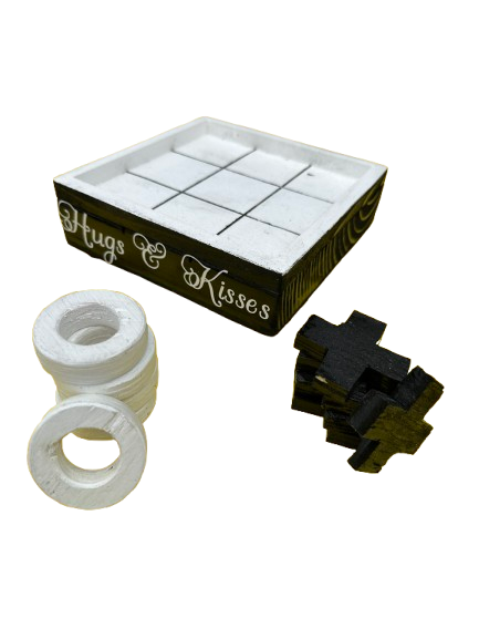 "Hugs & Kisses" (Tabletop Tic Tac Toe)