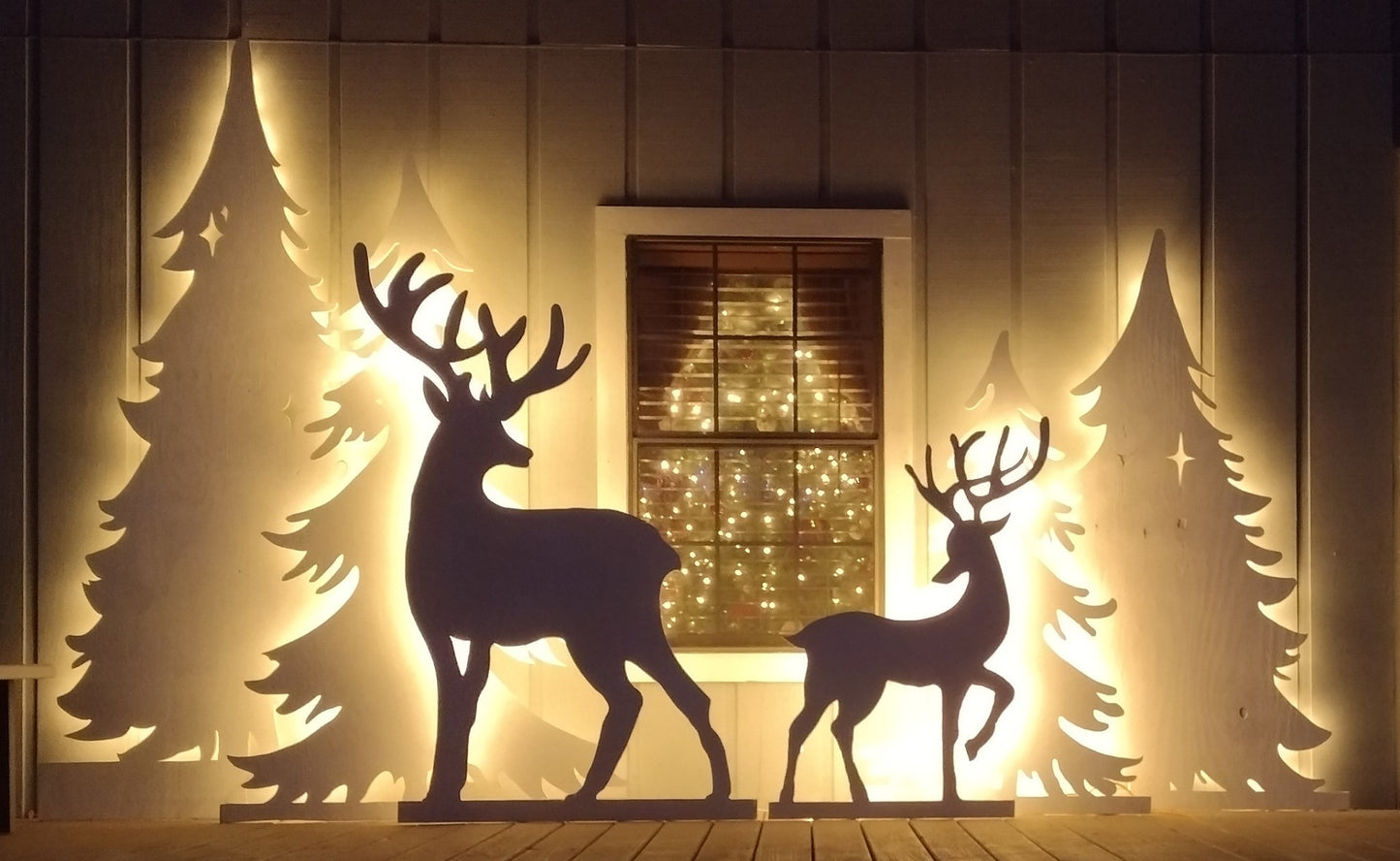 Enchanted Woodland Christmas Display