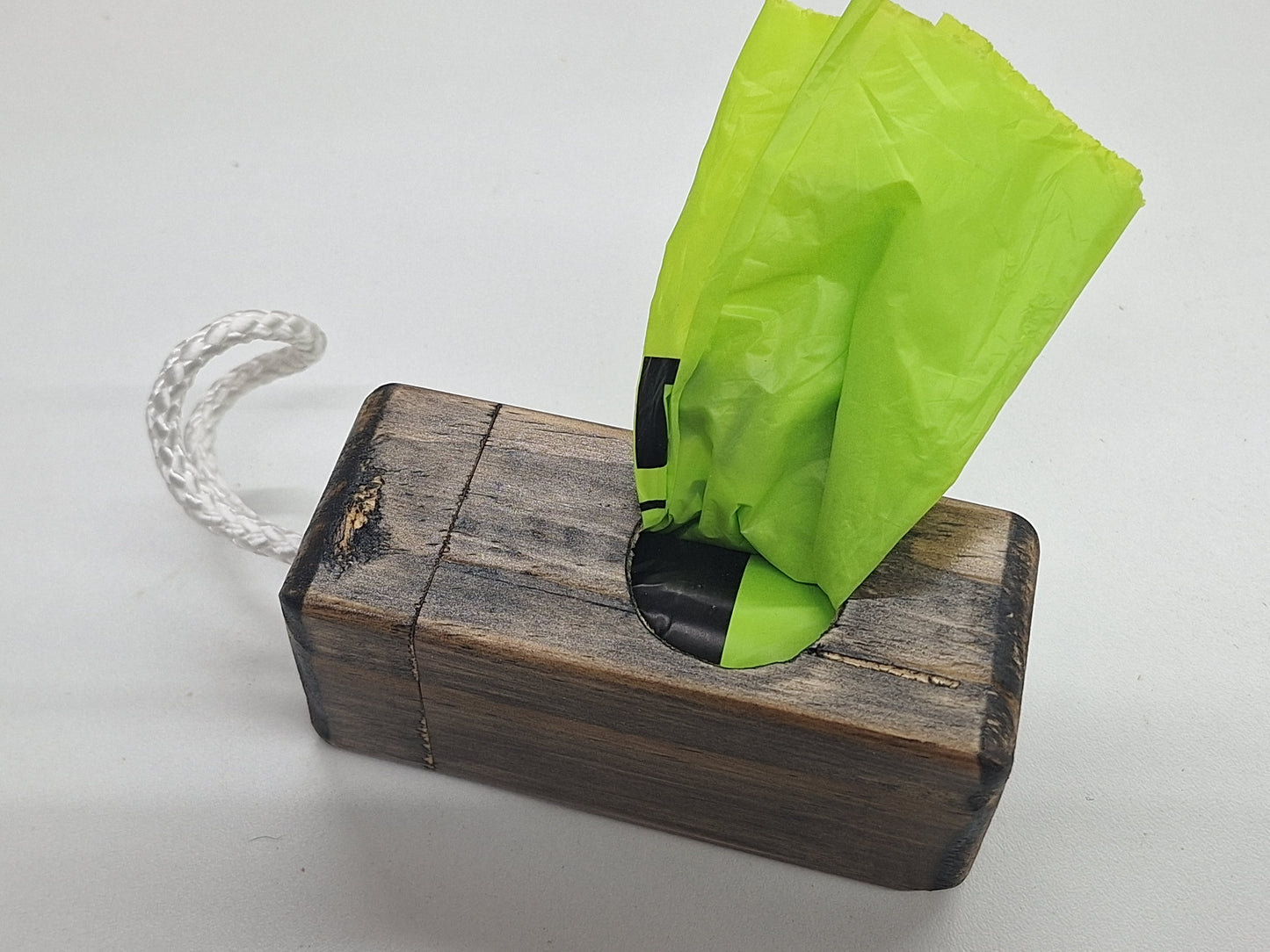 Wooden Poop Bag Dispenser