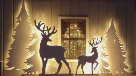 Enchanted Woodland Christmas Display